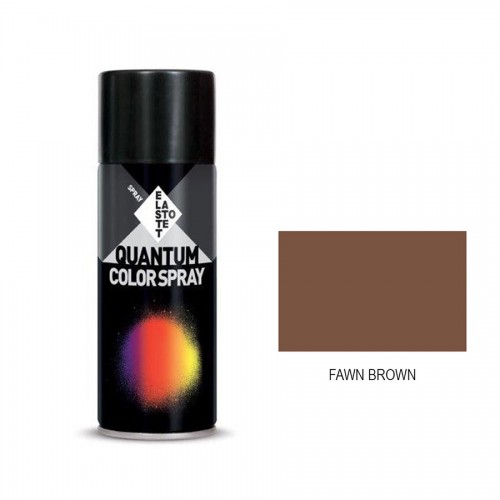 Σπρέι καφέ σκούρο γυαλιστερό "fawn brown" Quantum RAL 8007 - 400ml