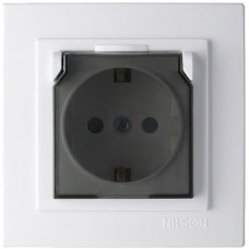 GEYER Πρίζα σούκο με καπάκι nilson 24111020