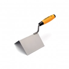 COME Μυστρί εξωτερικής γωνίας inox 110x75mm 324EX110