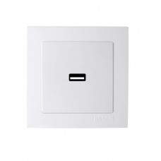 GEYER ΧΩΝΕΥΤΗ ΠΡΙΖΑ ΡΕΥΜΑΤΟΣ ΜE 1 Θύρα USB NILSON ΛΕΥΚΗ 24111080