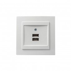 GEYER ΧΩΝΕΥΤΗ ΠΡΙΖΑ ΡΕΥΜΑΤΟΣ ΜE 2 Θύρες USB NILSON ΛΕΥΚΗ 24111081