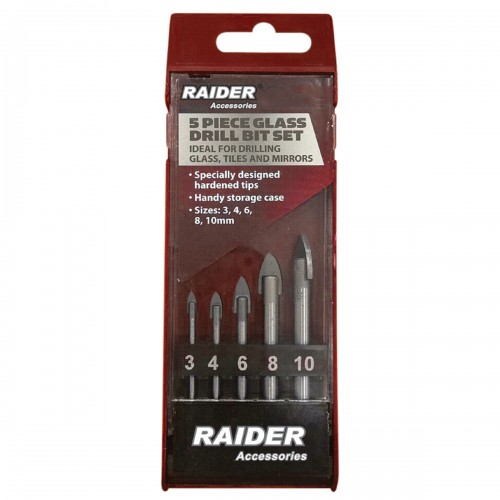 RAIDER Τρυπάνι γυαλιού σετ 5τεμ 3-10ΜΜ 157798 RAIDER Τρυπάνι γυαλιού σετ 5τεμ 3-10ΜΜ 157798