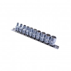 TOP MASTER Καρυδάκια δωδεκάγωνα σετ 1/4'' 10τεμ 331610