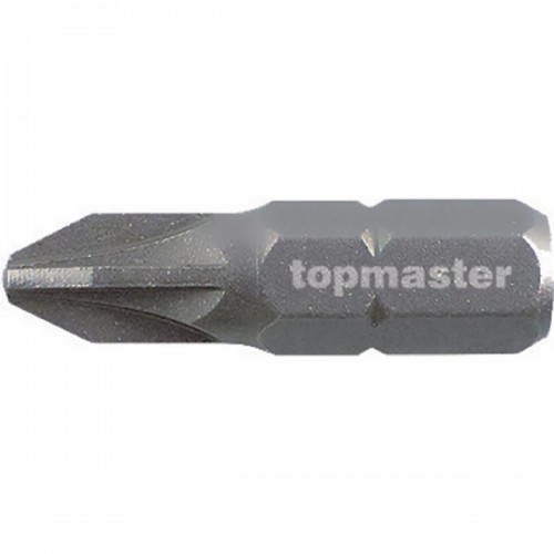 TOP MASTER Μύτη κατσαβιδιού με μέγεθος PZ1 25mm συσκευασία 2τεμ. 338704