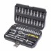 TOP MASTER Κασετίνα καρυδάκι CR-V 1/4" σετ 46τεμ 339203
