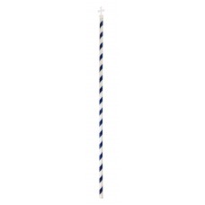 ΚΟΝΤΑΡΙ ΜΕ ΣΤΑΥΡΟ ΑΣΠΡΟ/ΜΠΛΕ 200cm x φ 3,5cm (ΜΠΛΕ ή ΑΣΠΡΟΣ Ο ΣΤΑΥΡΟΣ)