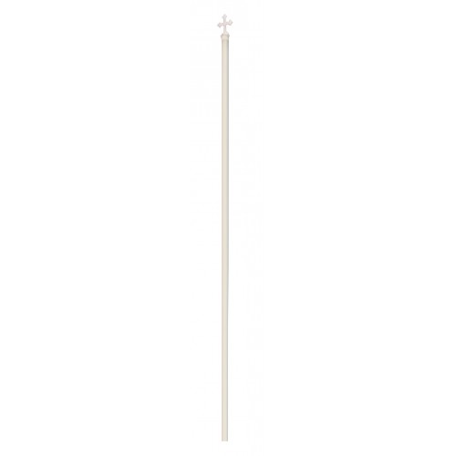 ΚΟΝΤΑΡΙ ΜΕ ΣΤΑΥΡΟ 200cm x φ 3,5cm ΑΣΠΡΟ