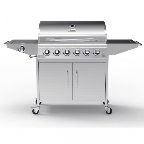 Campfire ΨΗΣΤΑΡΙΑ ΜΕ 6 ΚΑΥΣΤΗΡΕΣ & EXTRA ΕΣΤΙΑ- INOX