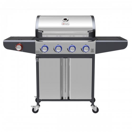 Campfire ΨΗΣΤΑΡΙΑ ΜΕ 4 ΚΑΥΣΤΗΡΕΣ & EXTRA ΕΣΤΙΑ  ΚΑΙ LED ΔΙΑΚΟΠΤΕΣ-ΙΝΟΧ
