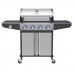 Campfire ΨΗΣΤΑΡΙΑ ΜΕ 4 ΚΑΥΣΤΗΡΕΣ & EXTRA ΕΣΤΙΑ  ΚΑΙ LED ΔΙΑΚΟΠΤΕΣ-ΙΝΟΧ