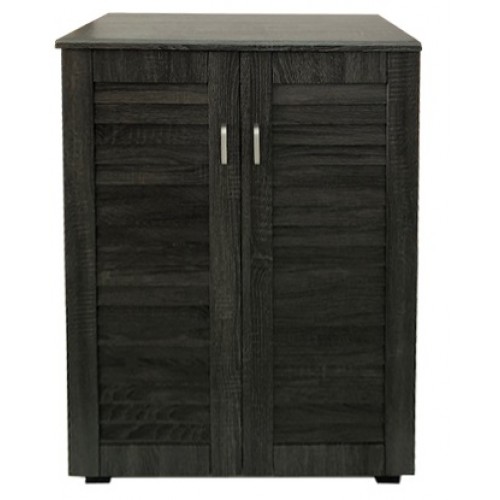 VELCO Pro Systems ΠΑΠΟΥΤΣΟΘΗΚΗ ΜΕ ΔΙΠΛΗ ΠΟΡΤΑ -5 ΡΑΦΙΑ ΑΠΟΘΗΚΕΥΣΕΙΣ- ΑΕΡΙΖΟΜΕΝΗ ΠΛΑΤΗ 68x32x84,5 εκ  ΓΚΡΙ ΟΞΙΑ