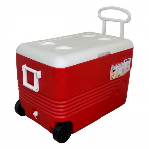 CAMPCOOL ΨΥΓΕΙΟ ΦΟΡΗΤΟ 120Lt. ΜΕ ΡΟΔΕΣ ΚΑΙ ΧΕΙΡΟΛΑΒΕΣ ΜΕΤΑΦΟΡΑΣ