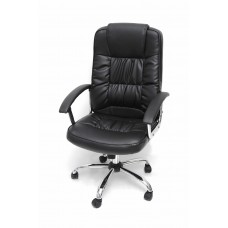 Velco Pro Systems ΠΟΛΥΘΡΟΝΑ ΓΡΑΦΕΙΟΥ ΜΑΥΡΗ ΔΙΕΥΘΥΝΤΟΥ-ΔΙΑΣΤΑΣΕΙΣ: 64χ55χ110/120 cm- ΕΠΙΦΑΝΕΙΑ PVC
