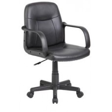 Velco Pro Systems ΚΑΡΕΚΛΑ ΓΡΑΦΕΙΟΥ ΜΑΥΡΗ-ΔΙΑΣΤΑΣΕΙΣ: 55x55x81/94cm- ΕΠΙΦΑΝΕΙΑ PVC