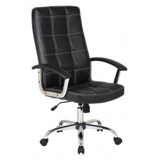 Velco Pro Systems ΠΟΛΥΘΡΟΝΑ ΓΡΑΦΕΙΟΥ ΜΑΥΡΗ ΔΙΕΥΘΥΝΤΟΥ-ΔΙΑΣΤΑΣΕΙΣ: 64x55x103/113cm- ΕΠΙΦΑΝΕΙΑ PVC