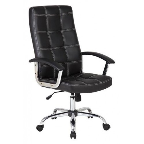 Velco Pro Systems ΠΟΛΥΘΡΟΝΑ ΓΡΑΦΕΙΟΥ ΜΑΥΡΗ ΔΙΕΥΘΥΝΤΟΥ-ΔΙΑΣΤΑΣΕΙΣ: 64x55x103/113cm- ΕΠΙΦΑΝΕΙΑ PVC
