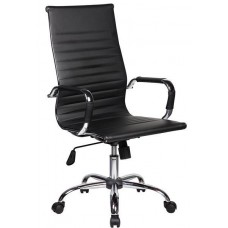 Velco Pro Systems ΚΑΡΕΚΛΑ ΓΡΑΦΕΙΟΥ ΜΑΥΡΗ ΔΙΕΥΘΥΝΤΟΥ -ΔΙΑΣΤΑΣΕΙΣ: 55x53x105/115cm- ΕΠΙΦΑΝΕΙΑ PU