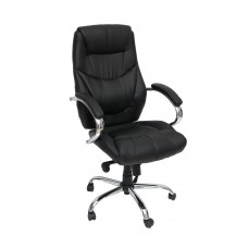 Velco Pro Systems ΠΟΛΥΘΡΟΝΑ ΓΡΑΦΕΙΟΥ ΜΑΥΡΗ ΔΙΕΥΘΥΝΤΟΥ- ΔΙΑΣΤΑΣΕΙΣ: 65x55x115/120cm ΕΠΙΦΑΝΕΙΑ PVC