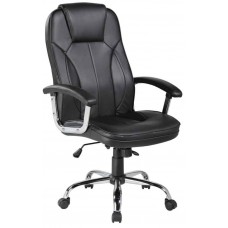 Velco Pro Systems ΚΑΡΕΚΛΑ ΓΡΑΦΕΙΟΥ ΜΑΥΡΗ -ΔΙΑΣΤΑΣΕΙΣ: 63x69x110/118cm- ΕΠΙΦΑΝΕΙΑ PU & PVC