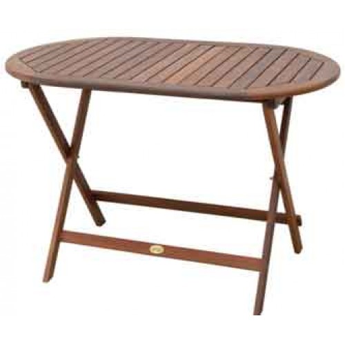 Velco ΤΡΑΠΕΖΙ ACACIA ΟΒΑΛ -ΔΙΑΣΤΑΣΕΙΣ: L120xW70xH72cm