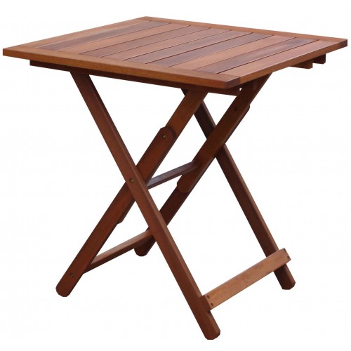 Velco ΤΡΑΠΕΖΙ MERANTI  ΤΕΤΡΑΓΩΝΟ- ΔΙΑΣΤΑΣΕΙΣ: L75xW75xH70cm