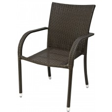 Velco ΠΟΛΥΘΡΟΝΑ RATTAN ΚΑΦΕ ΔΥΟ ΤΟΝΩΝ ΑΛΟΥΜΙΝΙΟΥ 64.5x58x92 εκ
