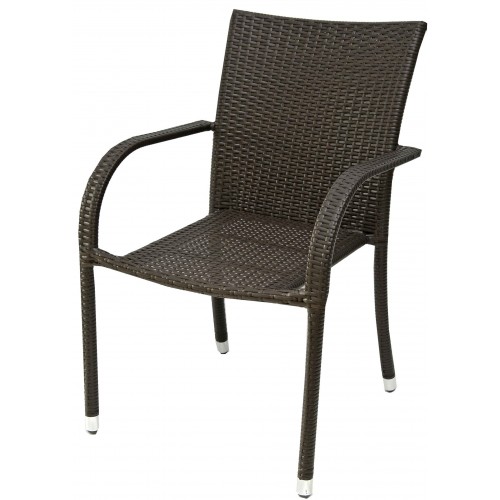 Velco ΠΟΛΥΘΡΟΝΑ RATTAN ΚΑΦΕ ΔΥΟ ΤΟΝΩΝ ΑΛΟΥΜΙΝΙΟΥ 64.5x58x92 εκ