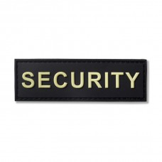 Σήμα Security  με  velcro 11 x 3 cm μαύρο  glue - Ανακλαστικό