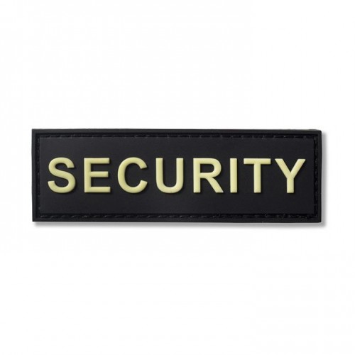 Σήμα Security  με  velcro 11 x 3 cm μαύρο  glue - Ανακλαστικό