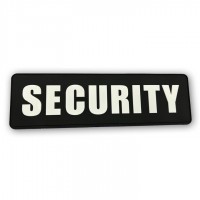 Σήμα Security Πλάτης PVC  27x 8 cm  Μαύρο - Άσπρο 