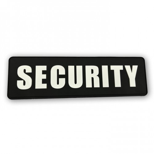 Σήμα Security Πλάτης PVC  27x 8 cm  Μαύρο - Άσπρο 