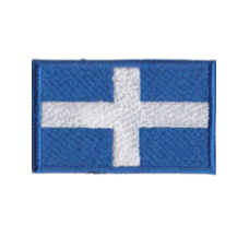 Σημαία Ελληνική σταυρός ξηράς με σχρατς