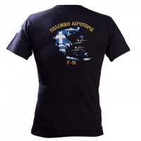 t-shirt ΠΟΛΕΜΙΚΗ ΑΕΡΟΠΟΡΙΑ κέντημα  F-16 