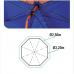 ΟΜΠΡΕΛΑ COLMIC Umbrella With Tent 2.50m
