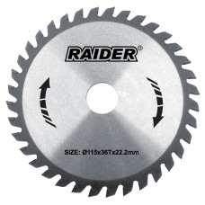 RAIDER Δίσκος κοπής ξύλου Φ20/ Φ180/24Δόντια 163102