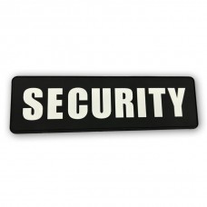Σήμα Security Πλάτης PVC  27x 8 cm  Μαύρο - Άσπρο 